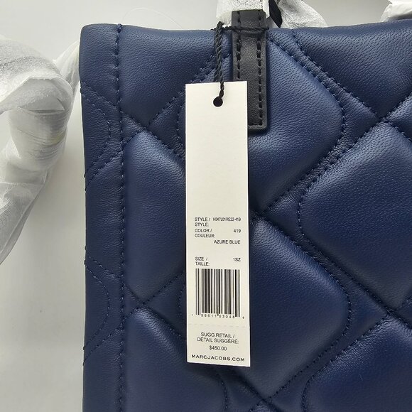 Marc Jacobs Mini Grind Quilted Leather Azure Blue - Picture 7 of 8